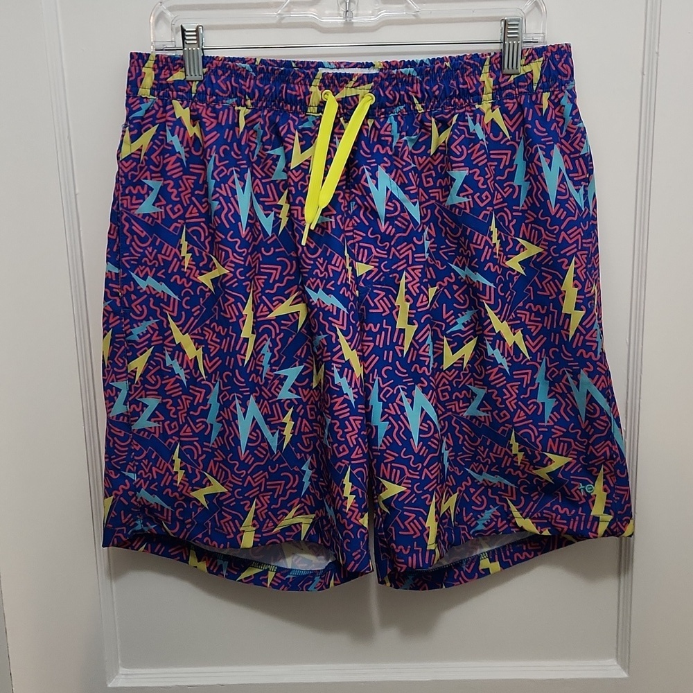 Tipsy Elves Grease Lightning Swim Trunks Men’s Size XL